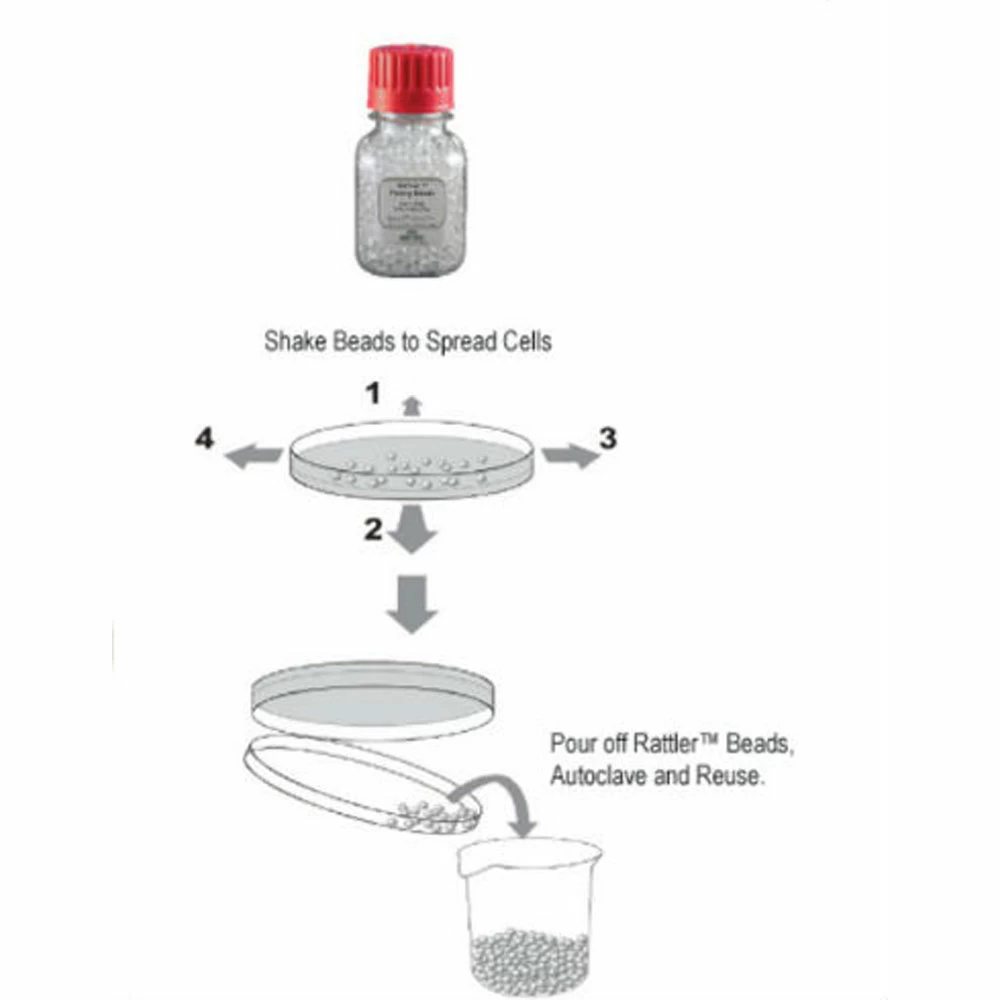 Zymo Research S1001 Rattler Plating Beads, 230 g, 1 Bottle/Unit secondary image