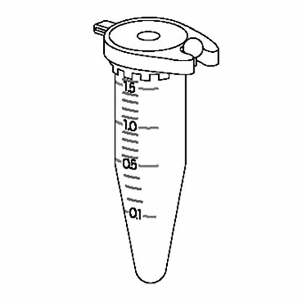 Olympus Plastics 14-124, 1.5ml Lock-Cap Microtube Polypropylene, Clear, 500 Tubes/Unit secondary image