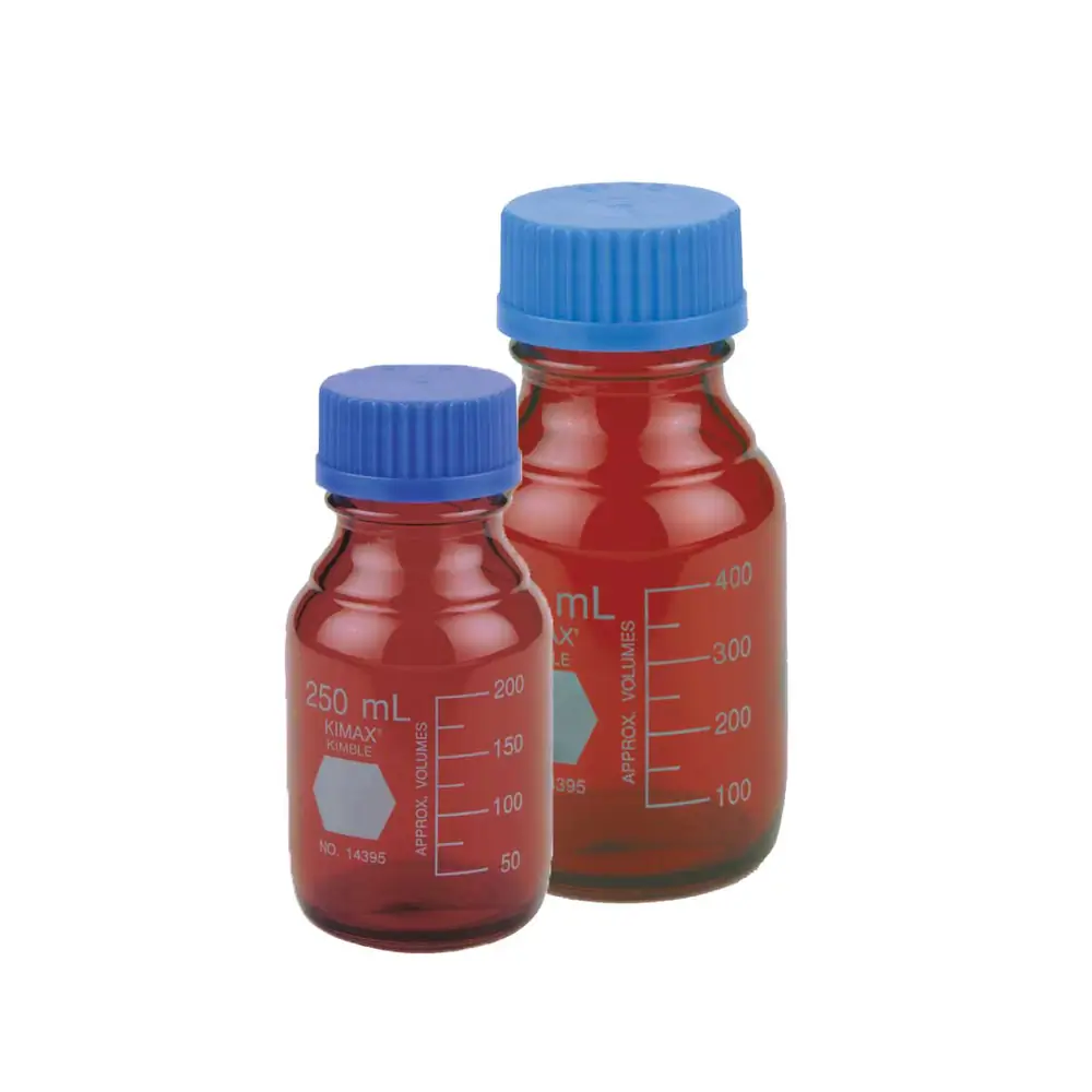 DWK Life Sciences 14399-10000 Bottle,Gl45,Raysorb,Blu Pp Cap,10000Ml, KIMBLE