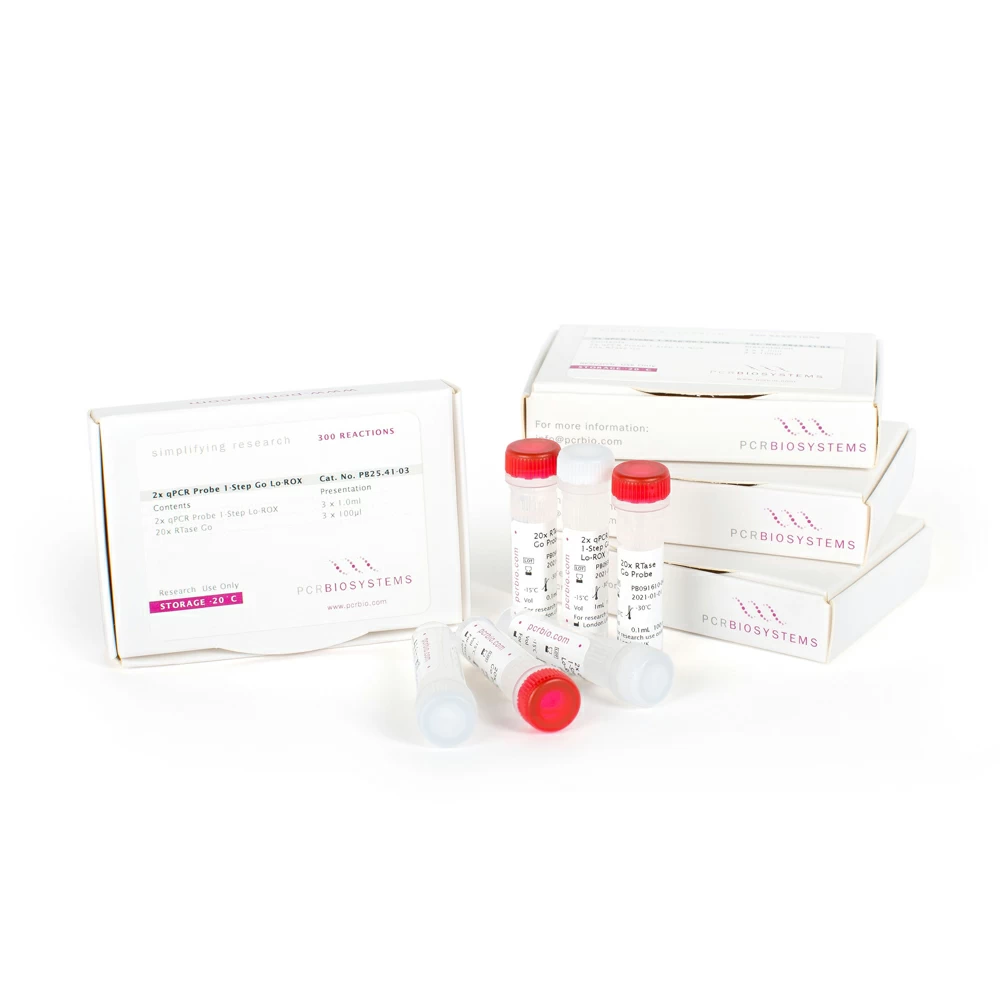 PCR Biosystems PB25.41-12 qPCRBIO Probe 1-Step Go Lo-ROX, 12 x 1ml Mix & 12 x 100ul RTase, 1200 x 20ul Rxns/Unit primary image