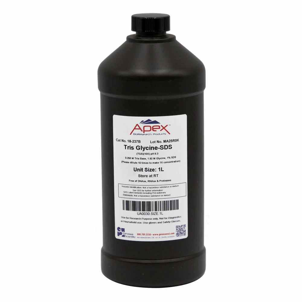 Apex Bioresearch Products 18-237B TG-SDS, 10X, pH 8.3, 1000ml/Unit primary image