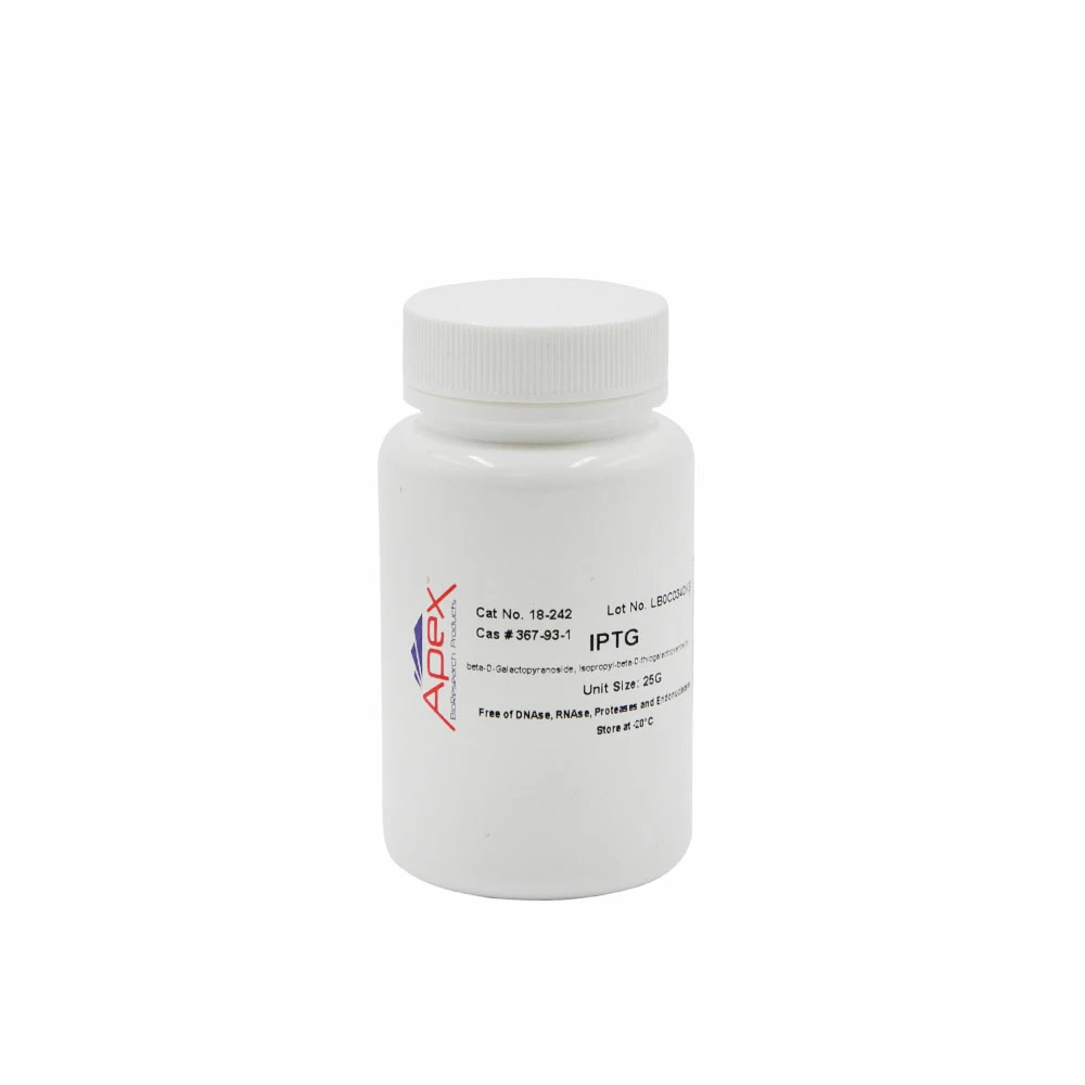 Apex Bioresearch Products 18-242 Apex IPTG 25g, Molecular/Proteomic Grade, 25g/Unit primary image