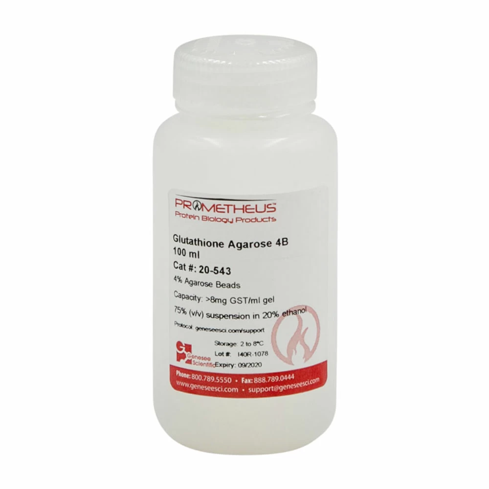 Prometheus Protein Biology Products 20-543 Glutathione Agarose 4, 4% Agarose Beads, 100ml/Unit primary image