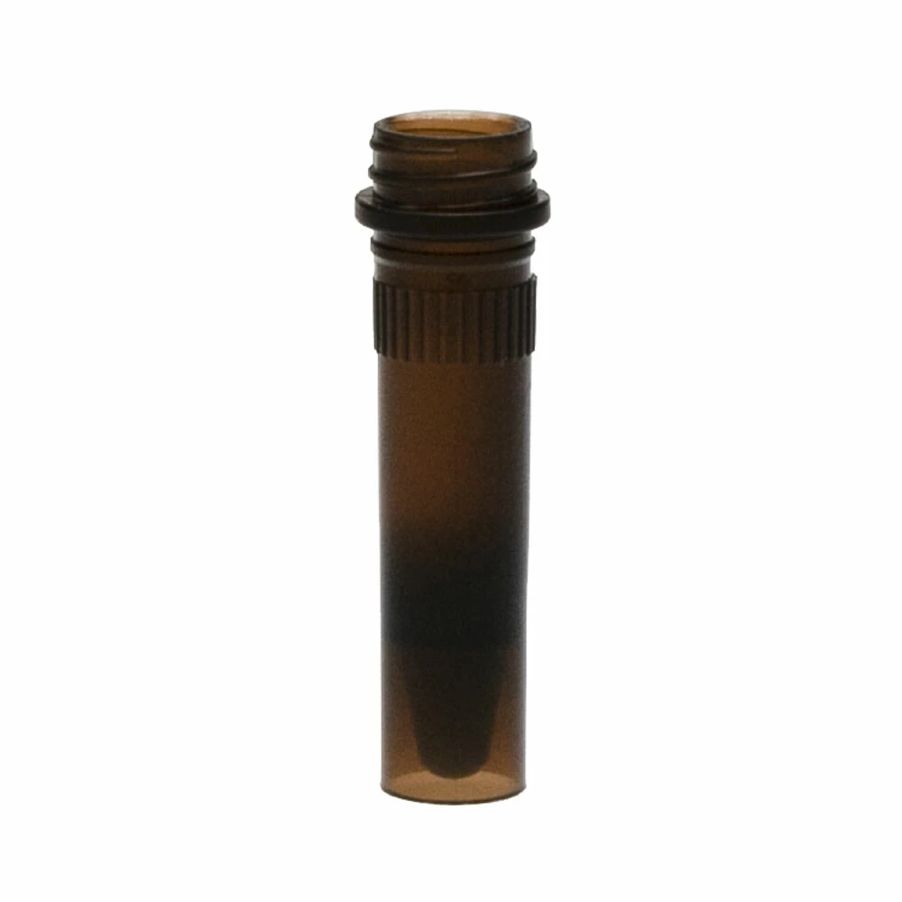 Olympus Plastics 21-263AM, Olympus 1.5ml Self Standing Screw Cap Tubes, Amber Tubes Only, Ribbed, NonSterile, 500 Tubes/Unit primary image