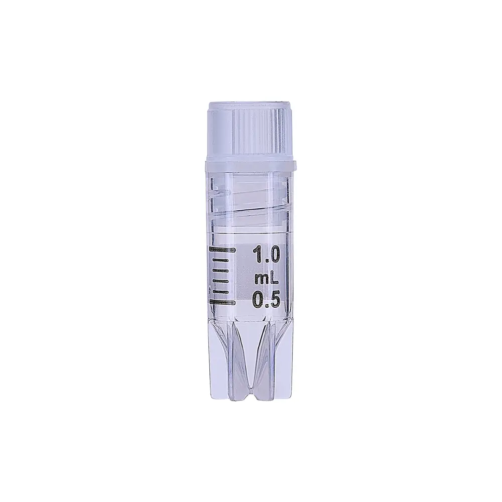 Olympus Plastics 24-200P, 1.0ml Self-Standing Cryovial Internal Thread w/ O-Ring Seal, 1 Bag of 100 Tubes/Unit primary image