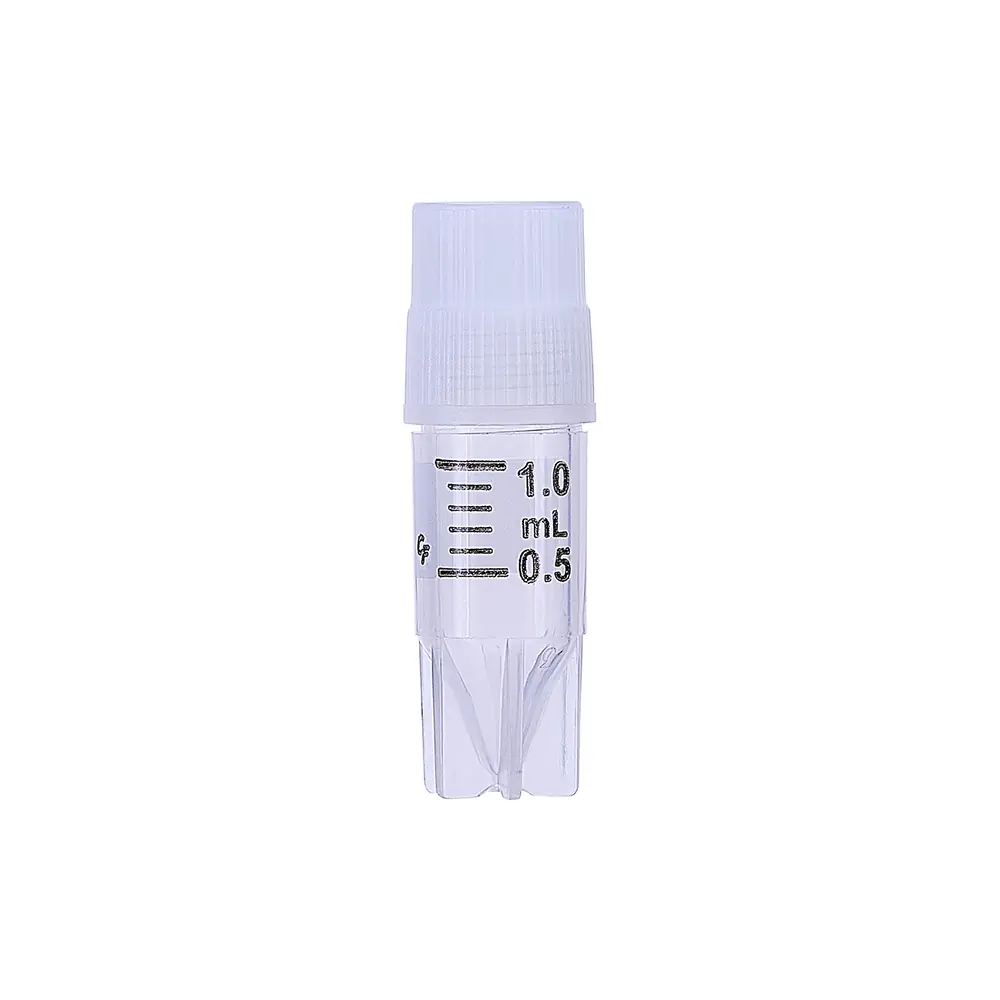 Olympus Plastics 24-201P, 1.0ml Self-Standing Cryovial External Thread w/ Lip Seal, 1 Bag of 100 Tubes/Unit primary image