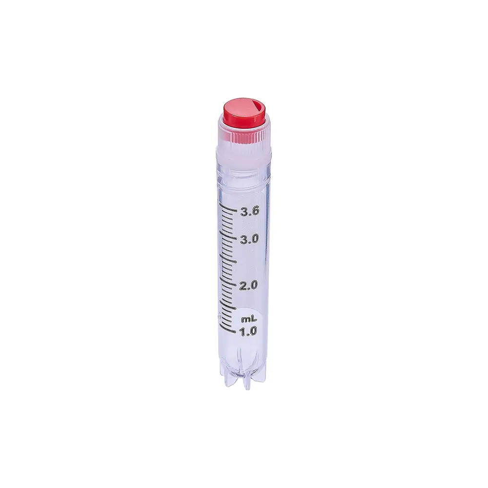 Olympus Plastics 24-204, 3.6ml Self-Standing Cryovial Internal Thread w/ O-Ring Seal, 10 Bags of 100 Tubes/Unit quaternary image