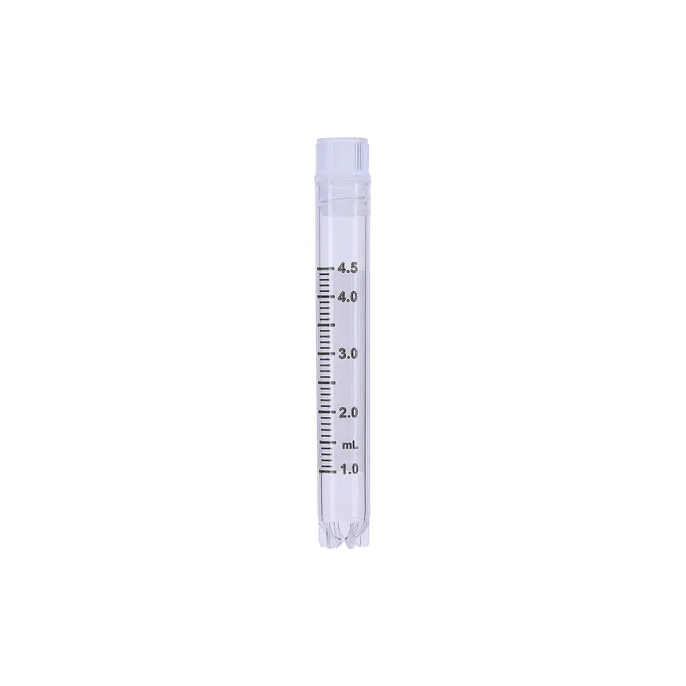 Olympus Plastics 24-205, 4.5ml Self-Standing Cryovial Internal Thread w/ O-Ring, 10 Bags of 100 Tubes/Unit primary image