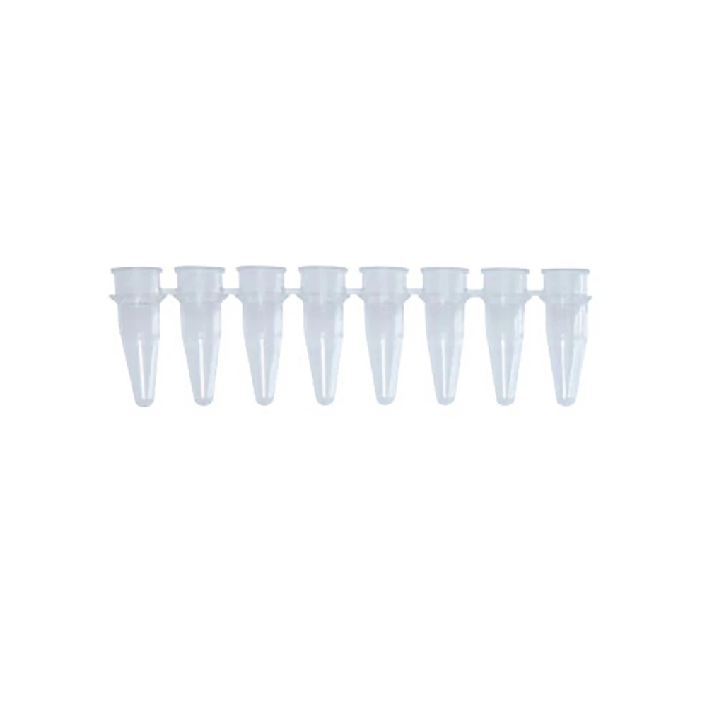 Olympus Plastics 24-161, 0.2ml 8-Strip PCR Tubes, No Caps Ultra Thin Wall, Natural, Box of 125 Strips/Unit primary image