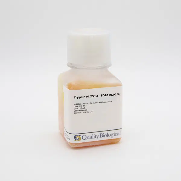 GenClone 25-510 Trypsin-EDTA, 0.25% 1X, phenol red, without Calcium and Magnesium, 6 x 100 mL/Unit primary image