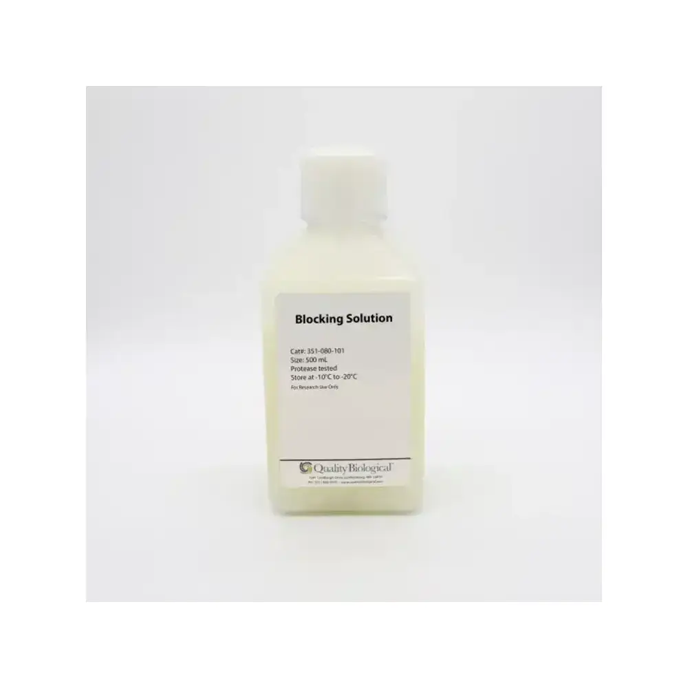 Quality Biological Inc 351-080-101 Blocking Solution, 500ml, 1 Bottle/Unit Primary Image