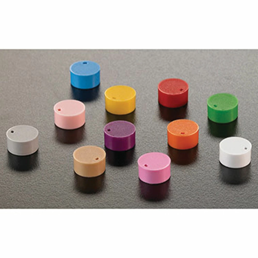 Simport T312-14, Cryovial Cap Inserts, Pink Fits Simport Cryovials, 500 Inserts/Unit primary image