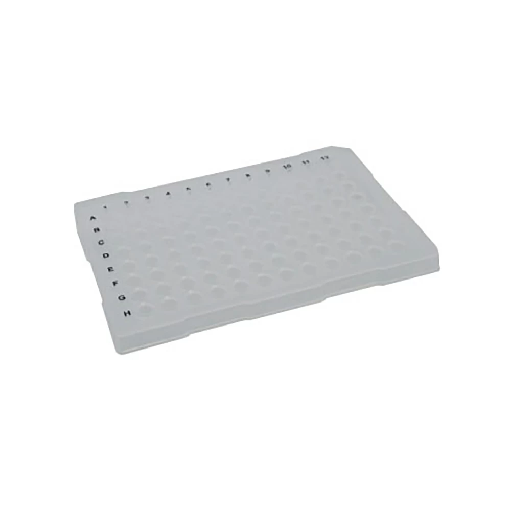 Olympus Plastics 27-108W, Olympus 96-Well PCR Plate, Semi-Skirted Flat Rim, White, 10 Plates/Unit primary image