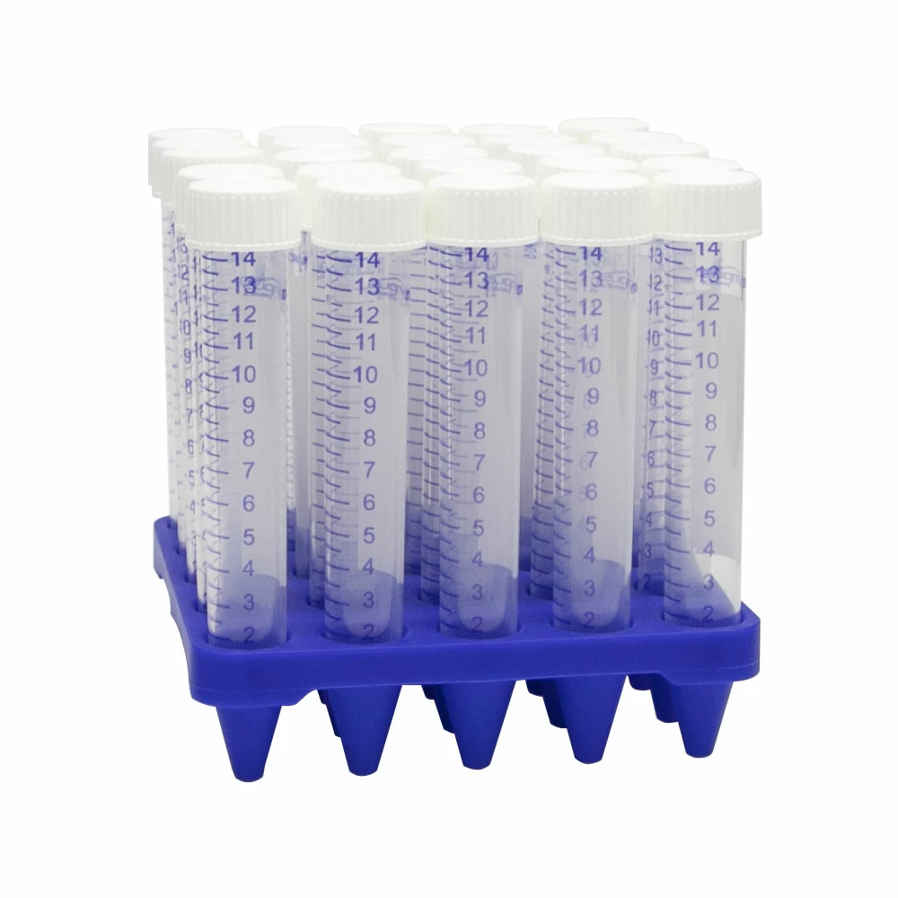 Olympus Plastics 28-101, 15ml Conical Centrifuge Tubes, Polypropylene Racked, Sterile, 20 Racks of 25 Tubes, 500/Unit tertiary image