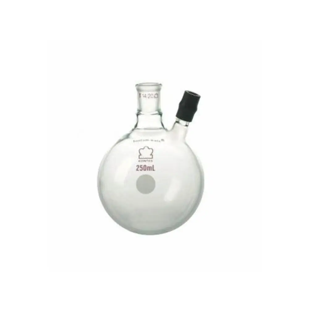 DWK Life Sciences 294410-0000 Flask Rb 250ml W/Side Tube, KIMBLE