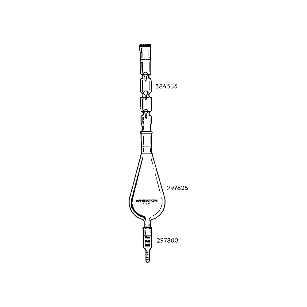 DWK Life Sciences 297825 500 mL Flask, 19/22 & 24/40 Clear-Seal J, WHEATON