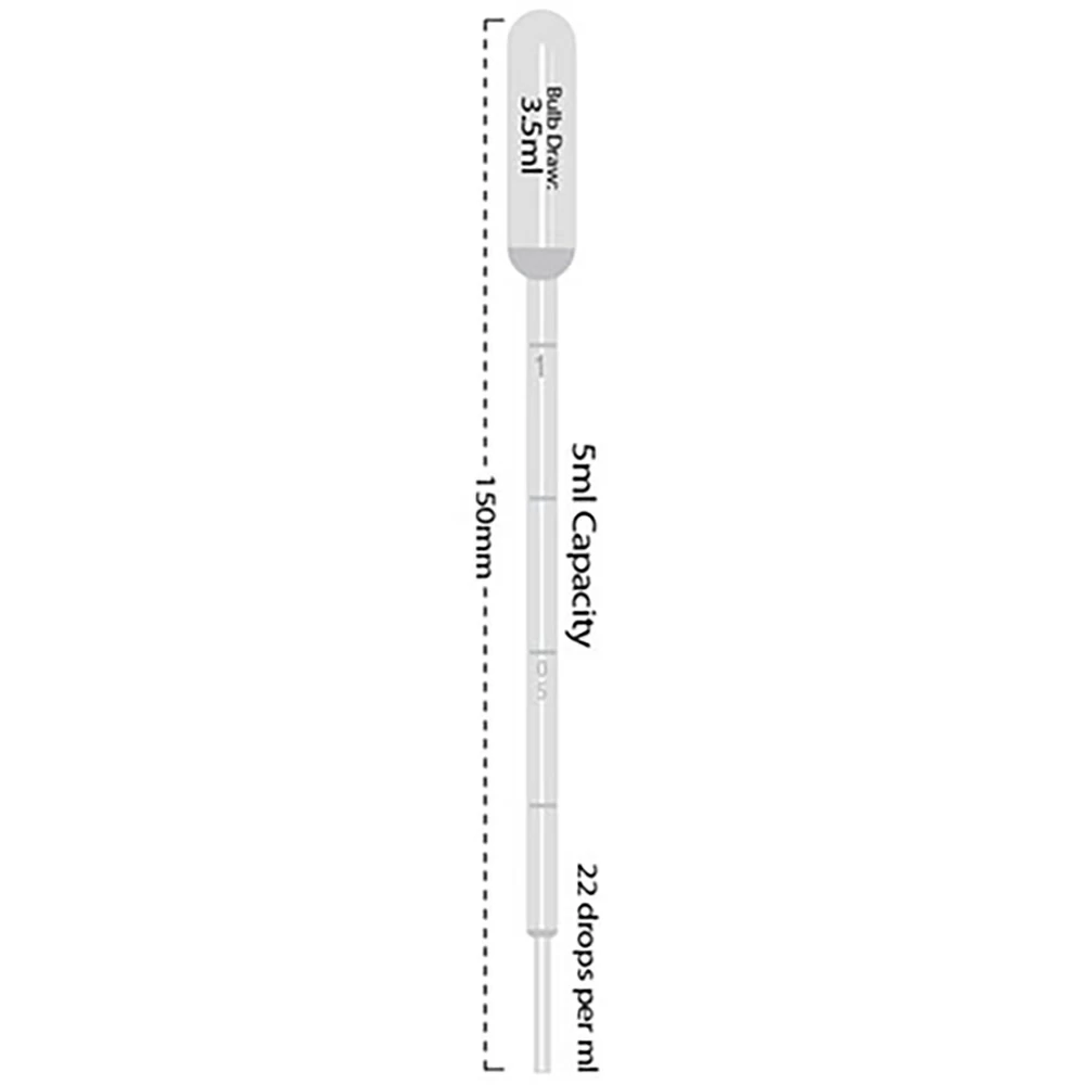 Olympus Plastics 30-200, Transfer Pipettes, 5ml Non-Sterile, Bulk, 250 Pipettes/Unit secondary image