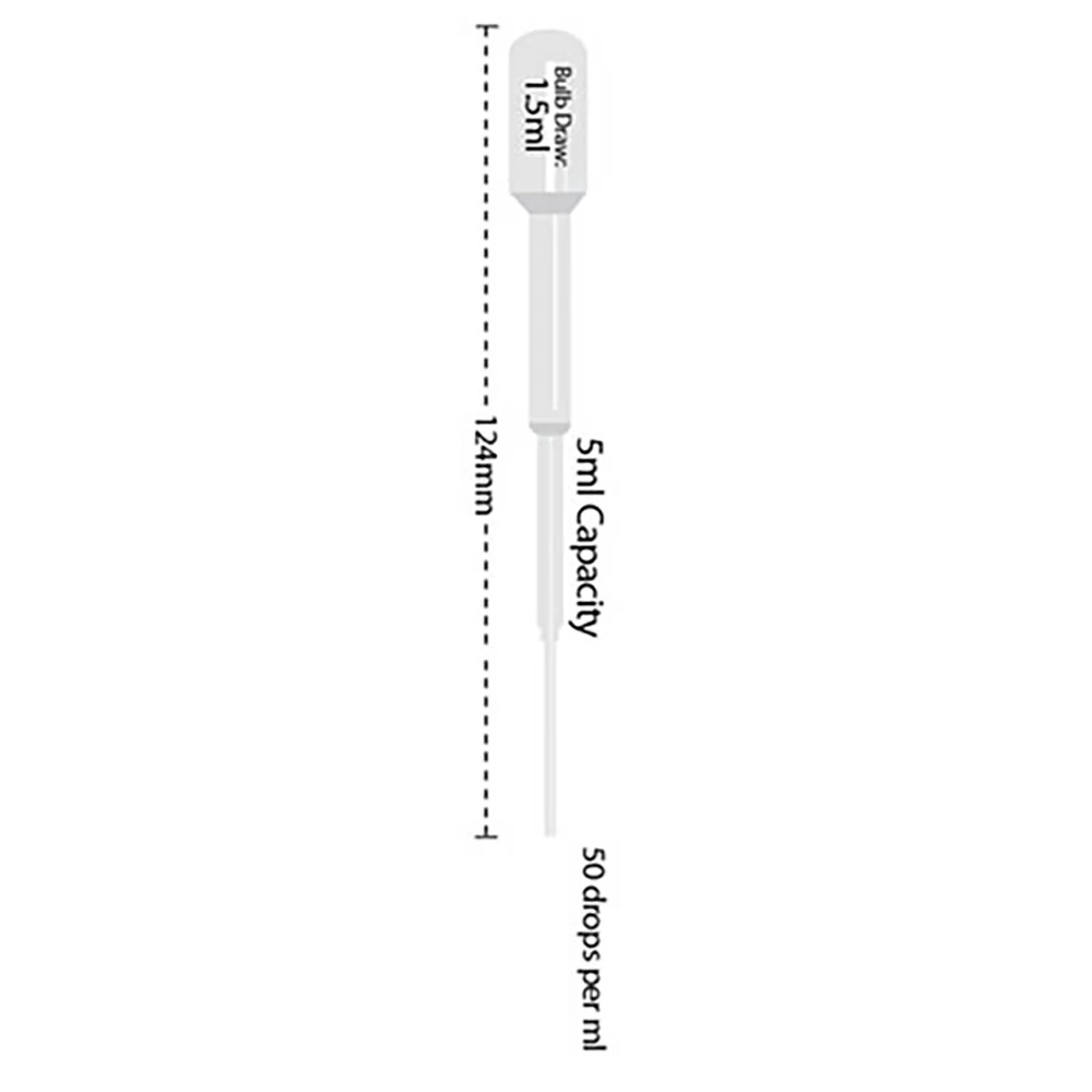 Olympus Plastics 30-205S, Transfer Pipettes, 5ml, Small Bulb, Sterile Sterile, Individually Wrapped, 500 Pipettes/Unit secondary image