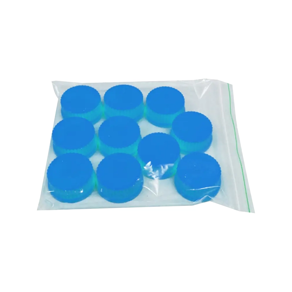 Benchmark Scientific  B3000-CAP Replacement Cap, Standard GL45 Blue Cap, 10/pk, 1 Pack/Unit Primary Image