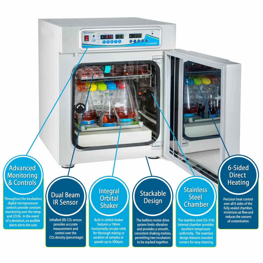 Benchmark Scientific H3501 Incu-Shaker Mini CO2, Shaking Incubator, 1 Incubator/Unit quaternary image