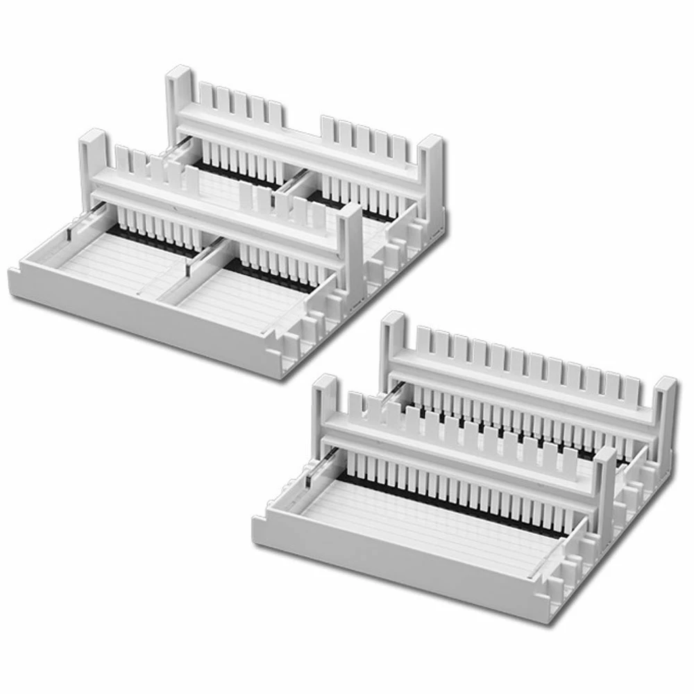 Benchmark Scientific E1101-CS1 Gel Casting Set for 10.5x6cm gels, Includes 2 trays, and 2 combs, 1 Set/Unit primary image