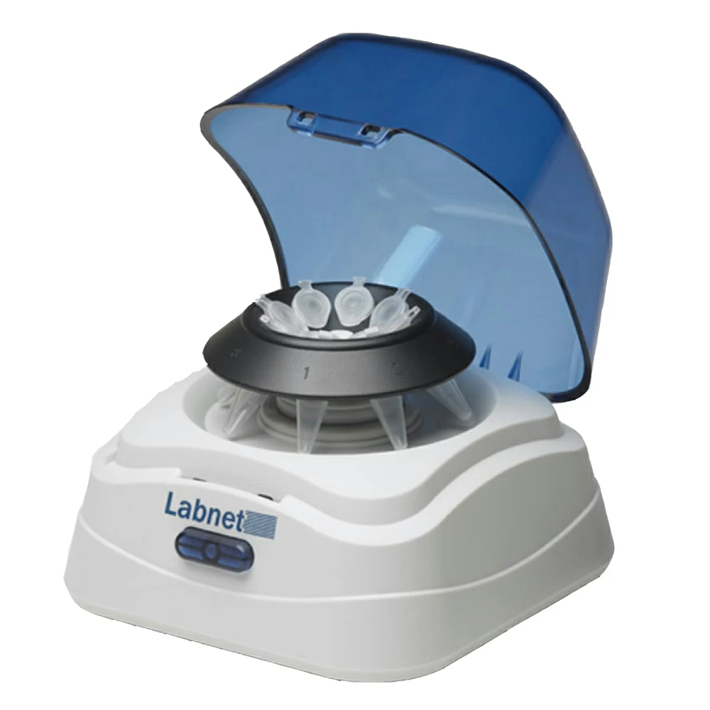 Labnet International C1601-B Labnet Mini Centrifuge, Blue, Blue Lid, 1 Centrifuge/Unit primary image