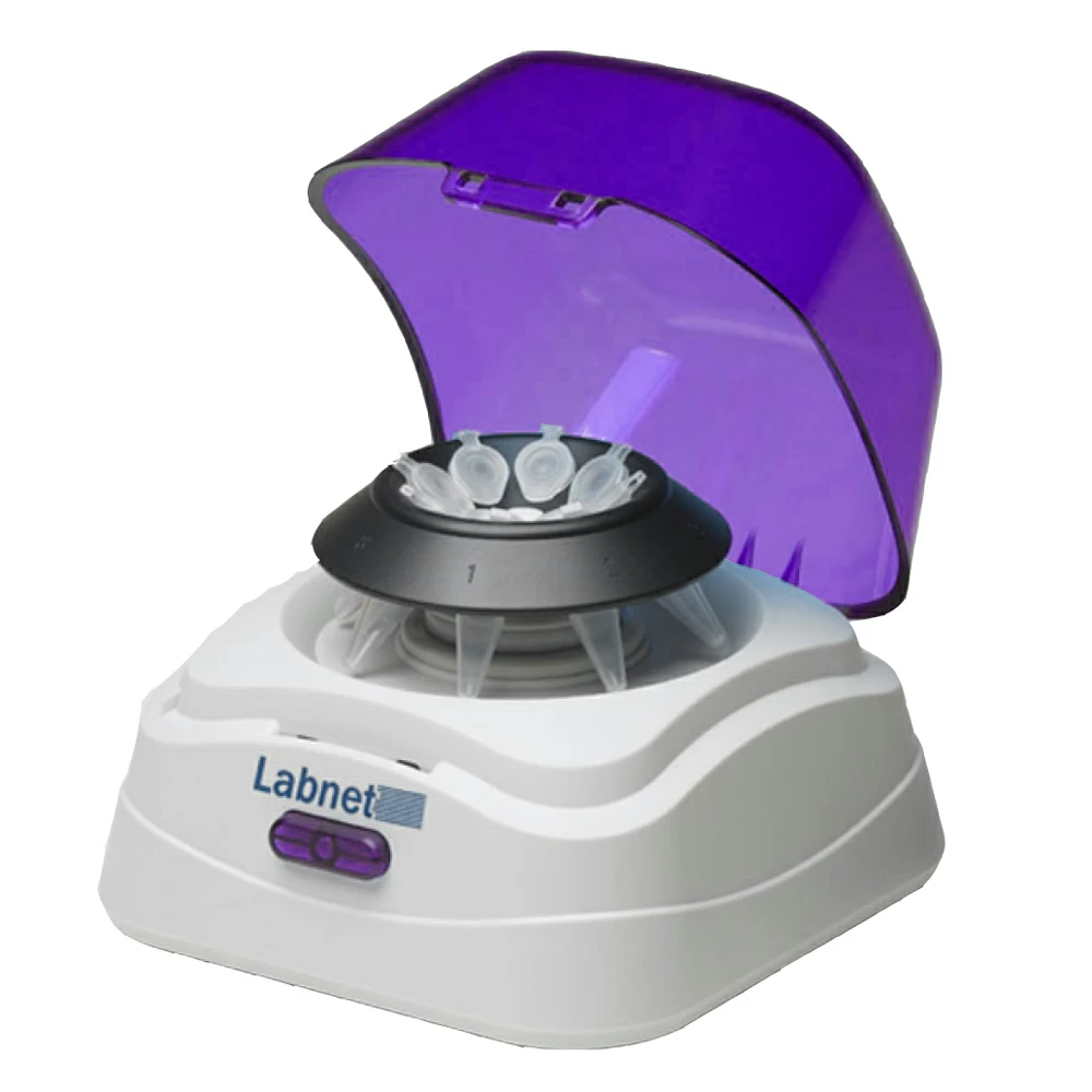 Labnet International C1601-P Labnet Mini Centrifuge, Purple, Purple Lid, 1 Centrifuge/Unit primary image