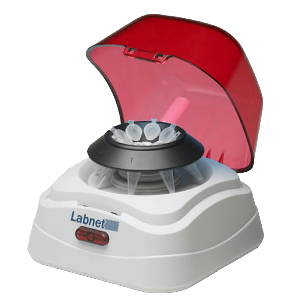 Labnet International C1601-R Labnet Mini Centrifuge, Red, Red Lid, 1 Centrifuge/Unit primary image