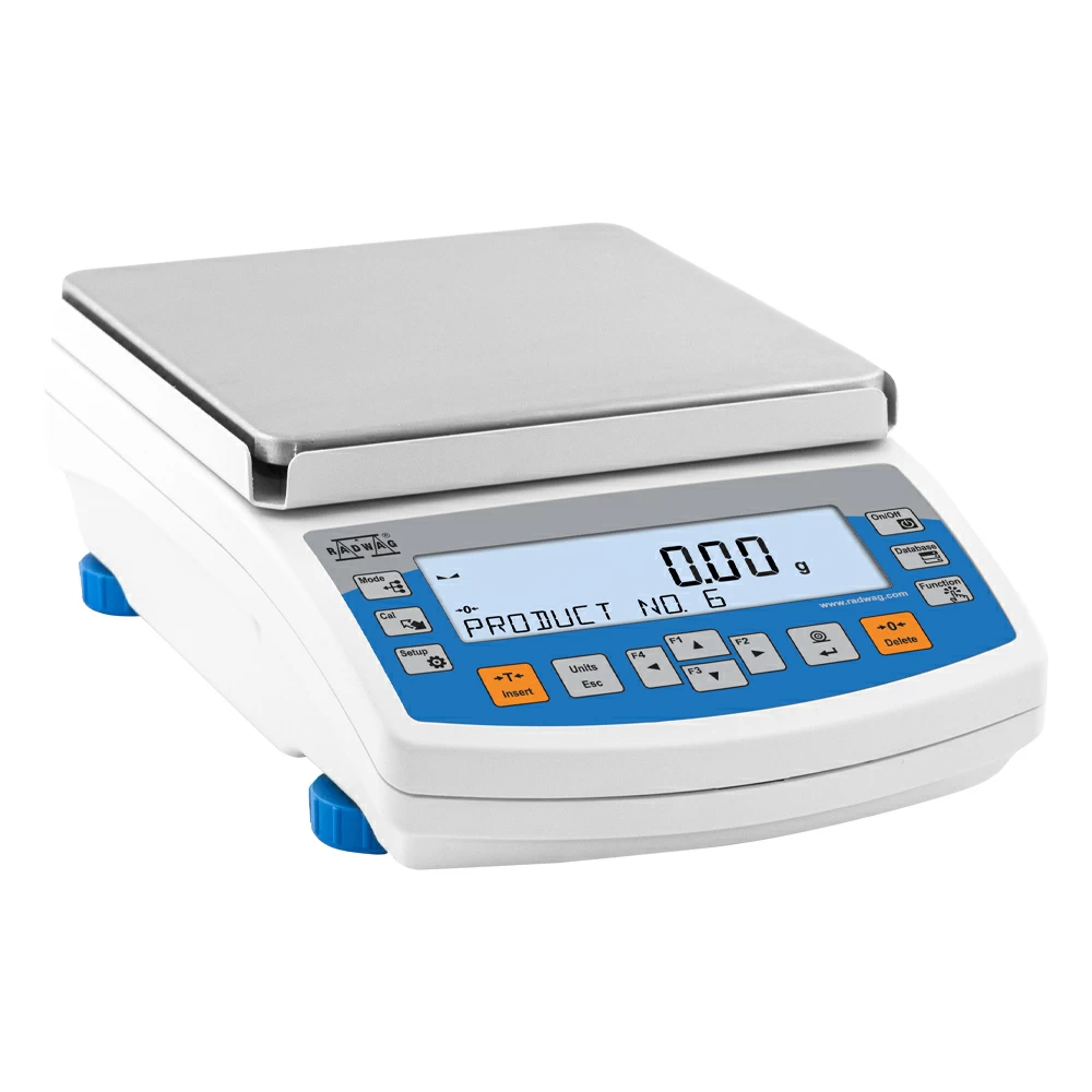 RADWAG PS 6100.R2.M Precision Balance, 6100g, .01g Readability, 1 Precision Balance/Unit primary image