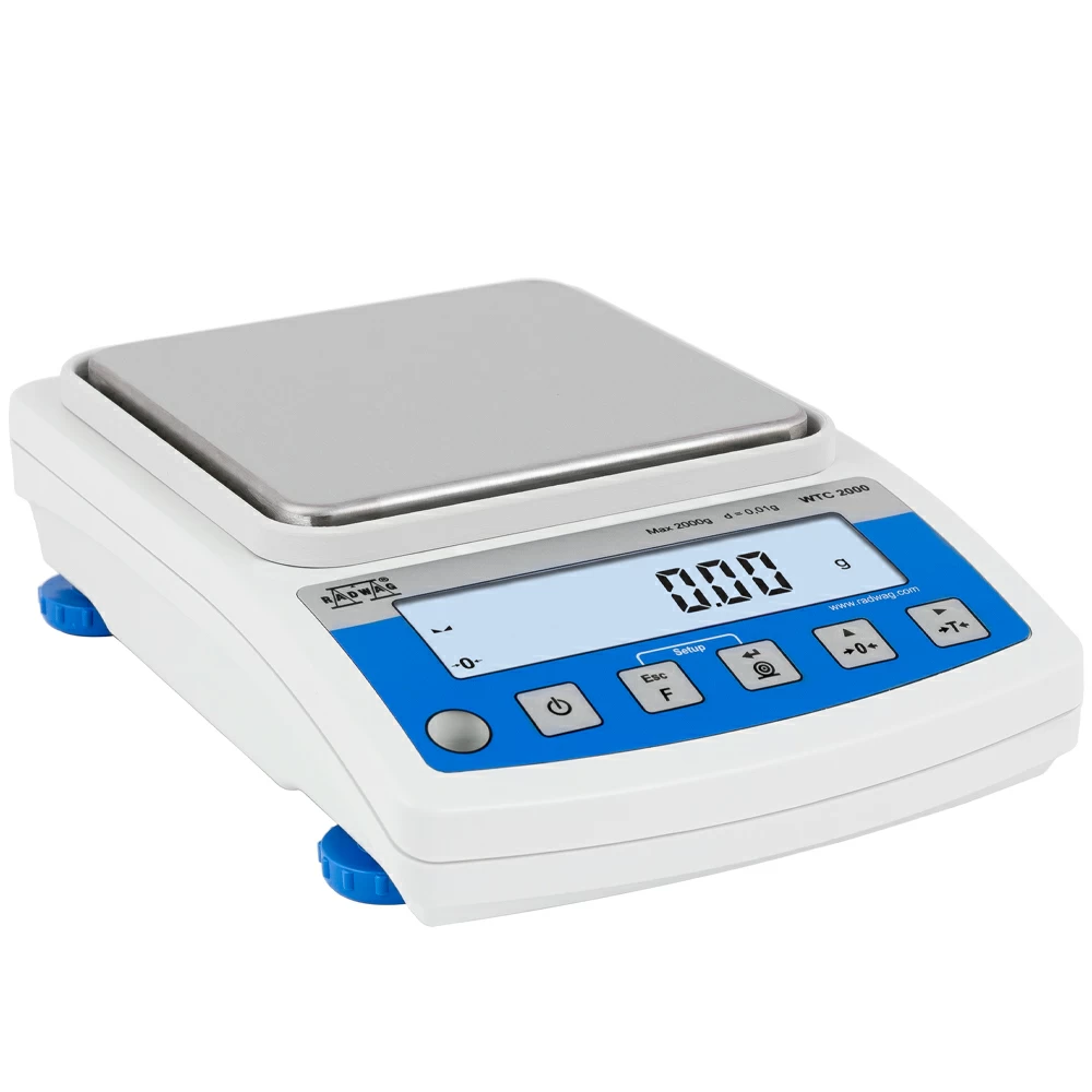 RADWAG WTC 600 Precision Balance, 600g, .01g Readability, 1 Precision Balance/Unit primary image