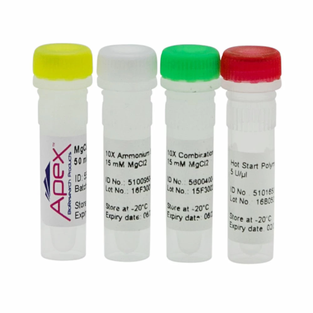 Apex Bioresearch Products 42-211 Apex Hot Start Taq, 10,000u, Buffers I & II (Mg Free), 20 x 500u/Unit primary image