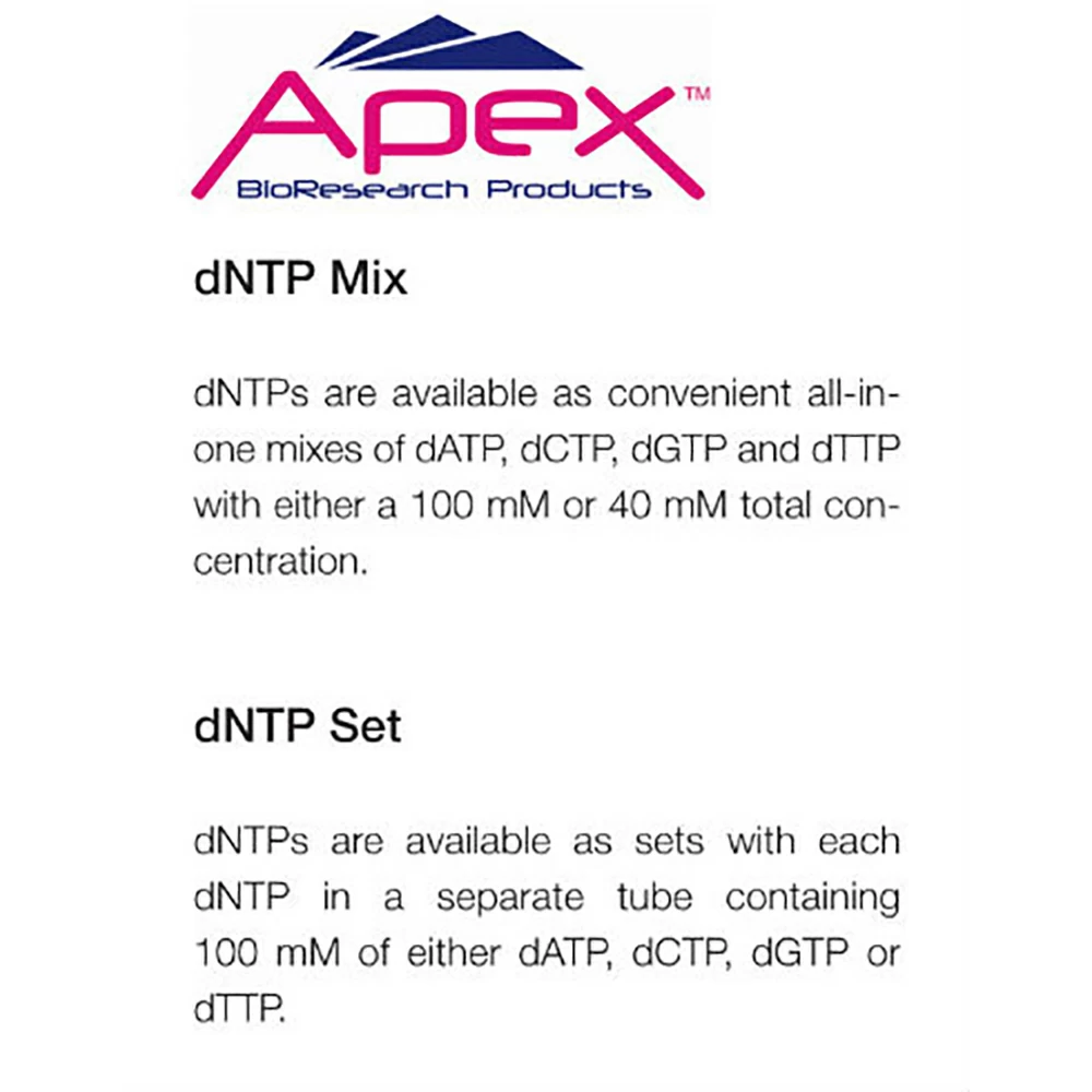 Apex Bioresearch Products 42-407 Apex dNTP Mix, 5 x 20