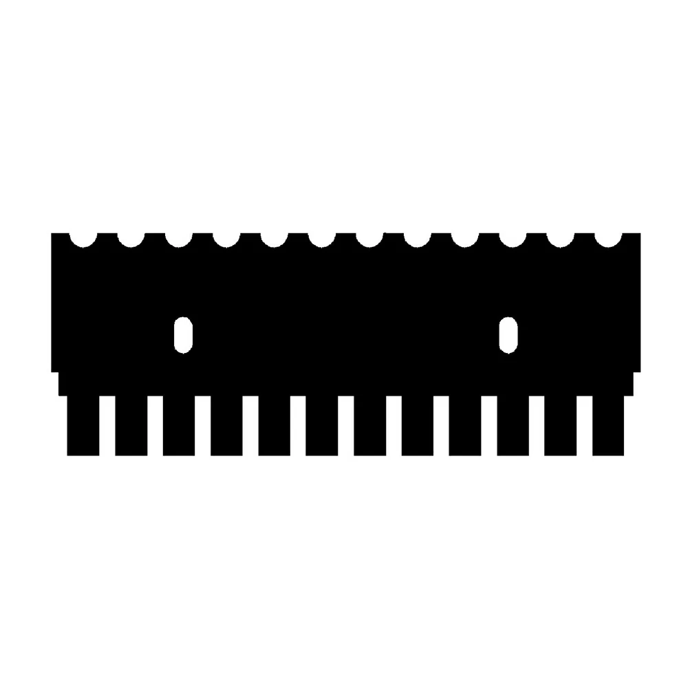 Genesee Scientific 45-100C12S 12 Tooth Comb, 0.75mm Thick, For 7cm Mini Gel Box, 1 Comb/Unit primary image