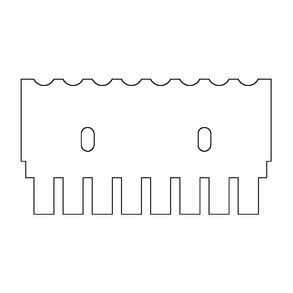 Genesee Scientific 45-100C8 8 Tooth Comb, 1mm Thick, For 7cm Mini Gel Box, 1 Comb/Unit primary image