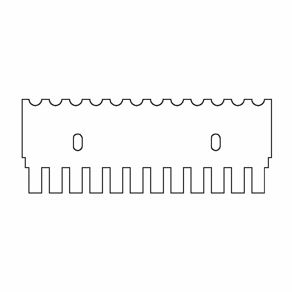 Genesee Scientific 45-101C12 12 Tooth Comb, 1mm Thick, for Midi 10cm Gel Box, 1 Comb/Unit primary image