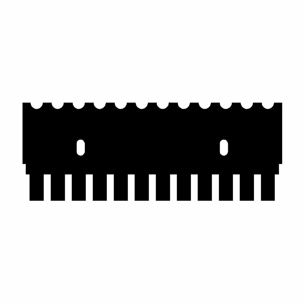 Genesee Scientific 45-101C12S 12 Tooth Comb, 0.75mm Thick, for Midi 10cm Gel Box, 1 Comb/Unit primary image