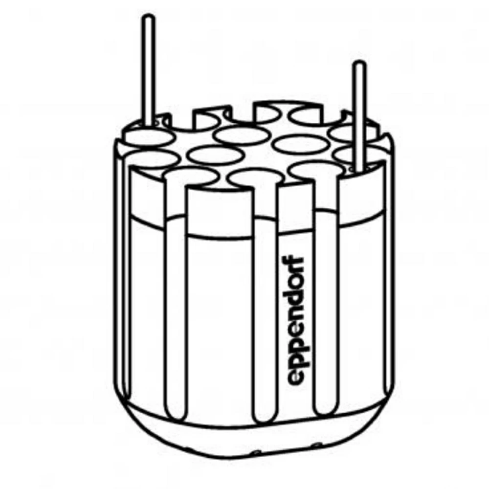 Eppendorf 5804791002 13 x 5.5-12ml Adapters, For 250ml Round Buckets, 2 Adapters/Unit primary image