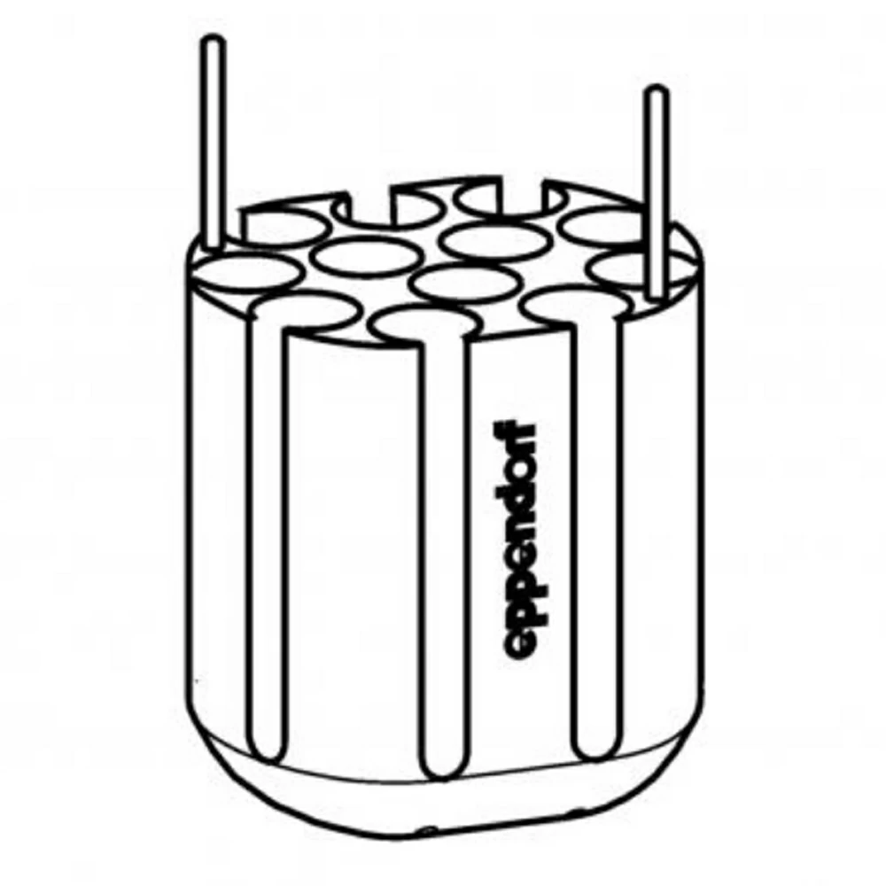 Eppendorf 5804792009 12 x 7-17ml Adapters, For 250ml Round Buckets, 2 Adapters/Unit primary image