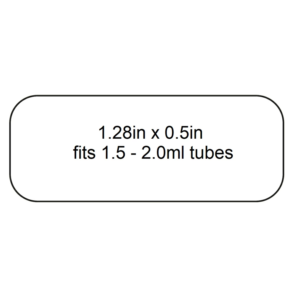 Diversified Biotech LCRY-1700,  1.5 - 2.0ml, White, 1,700 Labels/Unit primary image