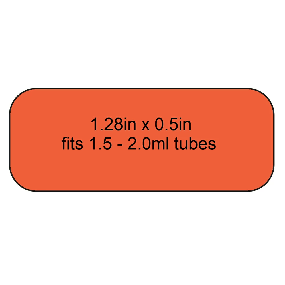 Diversified Biotech LCRY-1700-O,  1.5 - 2.0ml, Orange, 1,700 Labels/Unit primary image