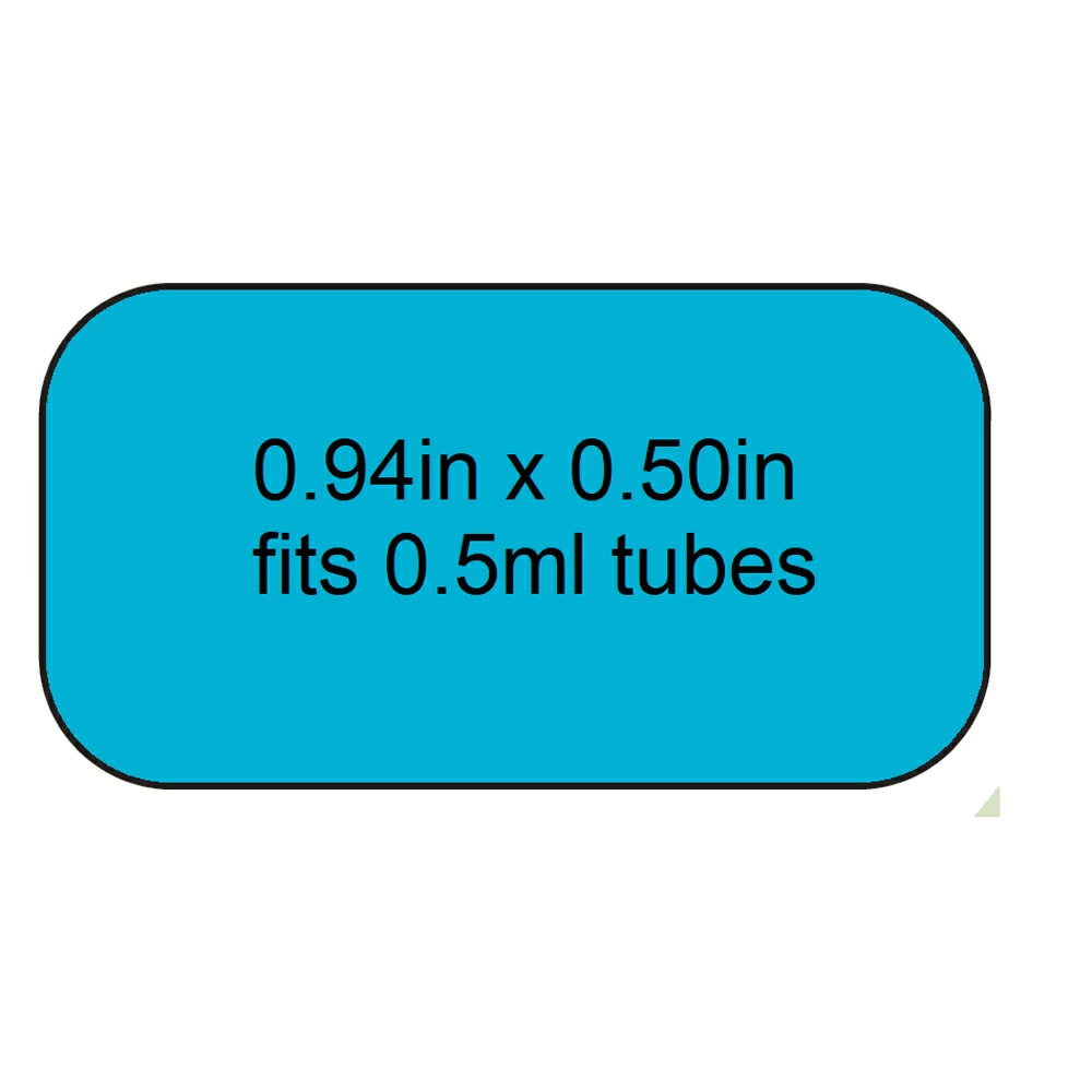 Diversified Biotech LCRY-2380-B,  0.5 - 0.65ml, Blue, 2,380 Labels/Unit primary image