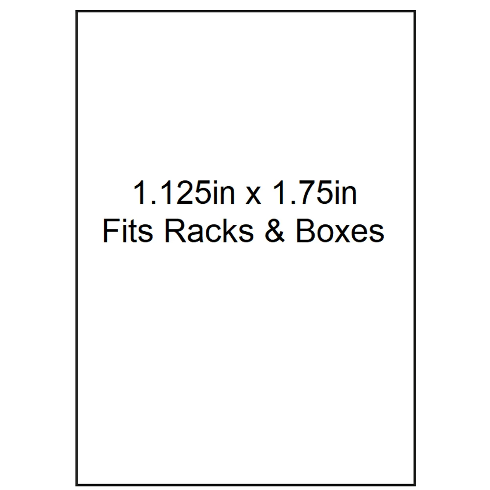 Diversified Biotech LCRY-1300,  1.125 x 1.75in, White, 840 Labels/Unit primary image