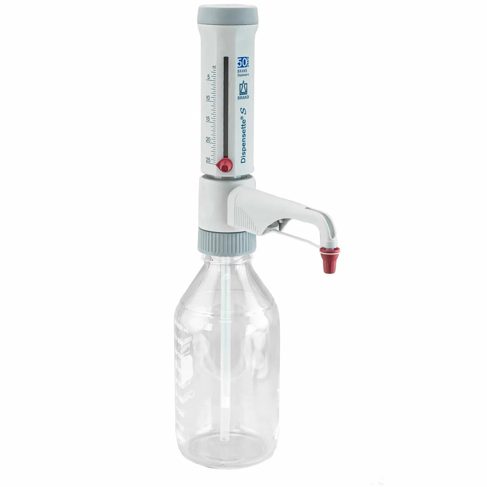 BrandTech Scientific 4600150 Dispensette S Analog 2.5 -25ml, Standard Valve, 1 Bottletop Dispenser/Unit primary image