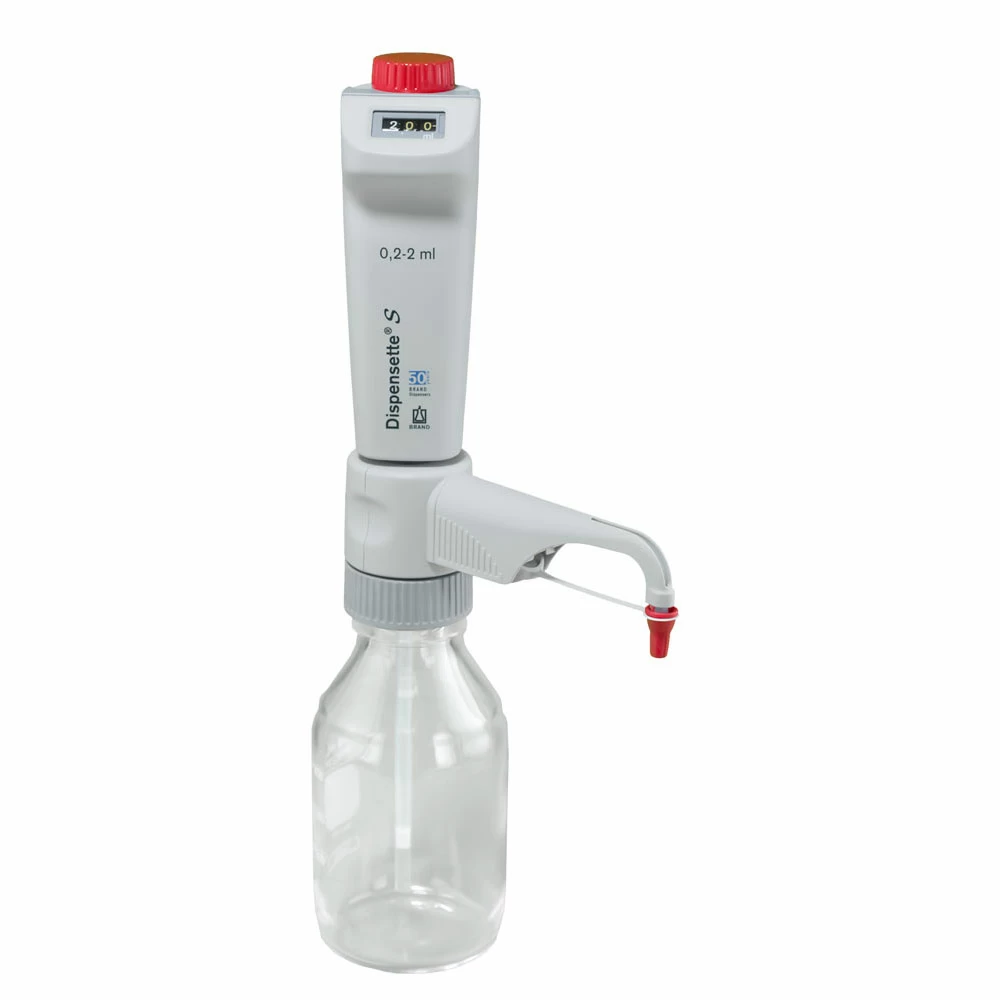 BrandTech Scientific 4600320 Dispensette S Digital 0.2-2ml, Standard Valve, 1 Bottletop Dispenser/Unit primary image