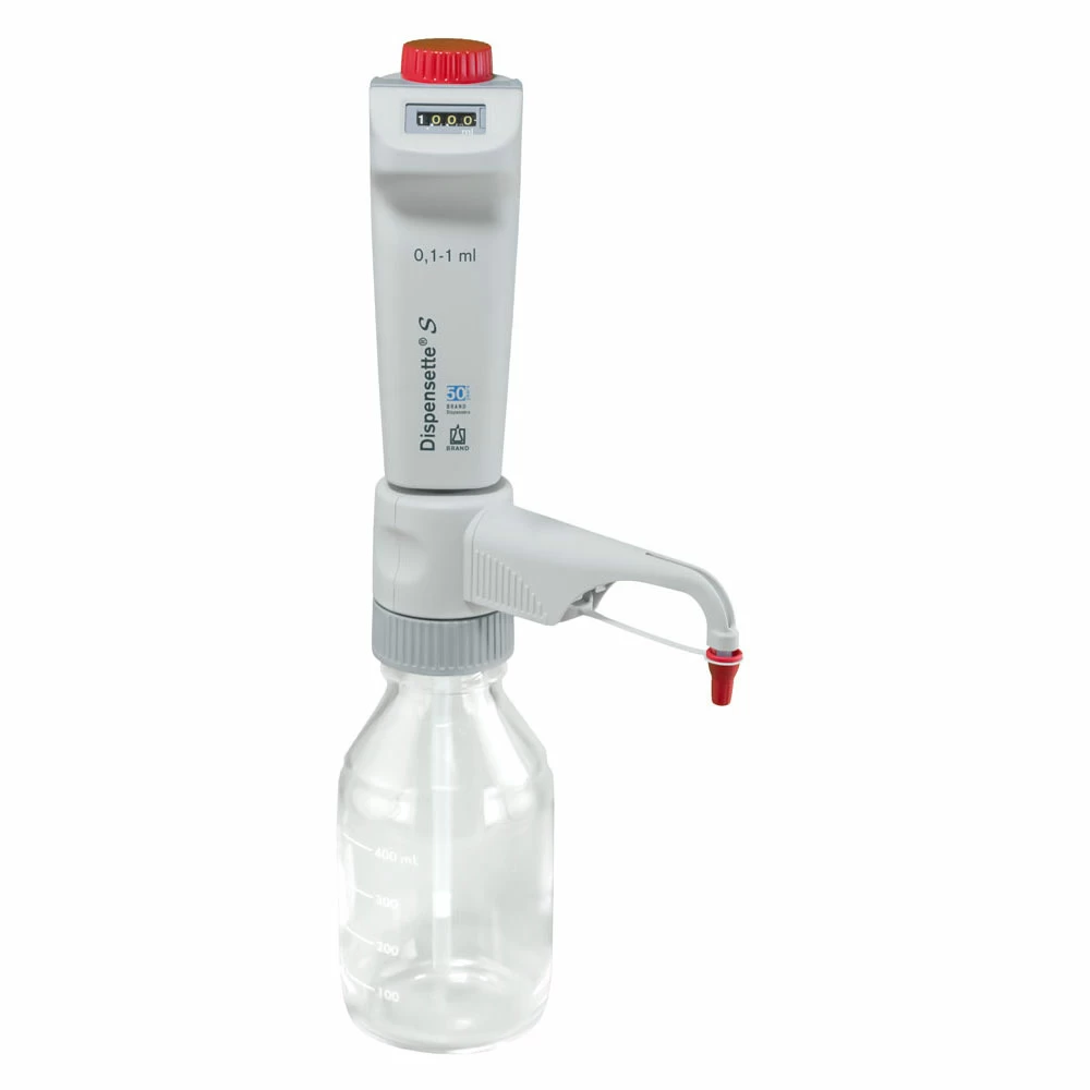 BrandTech Scientific 4600310 Dispensette S Digital 0.1-1ml, Standard Valve, 1 Bottletop Dispenser/Unit primary image