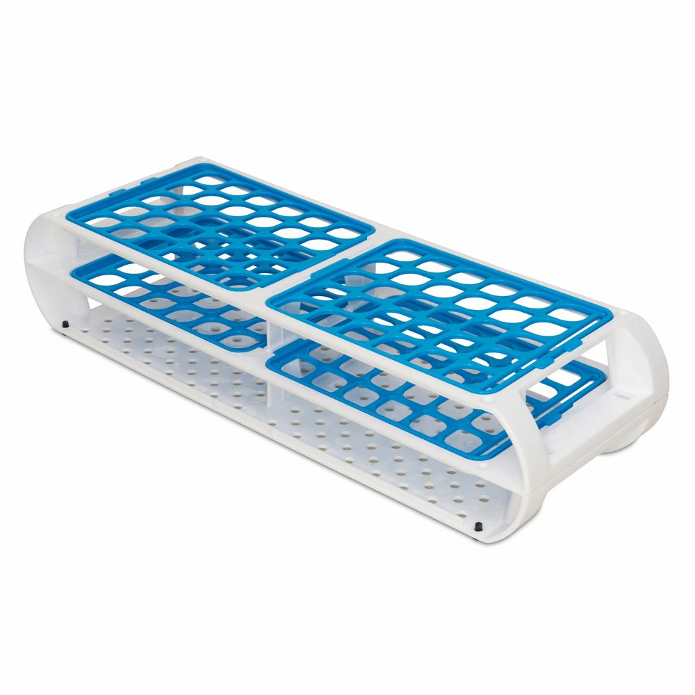 Bel-Art 187450011, 13 - 16mm Test Tube Rack Holds 60 Tubes, Blue Grids, 1 Test Tube Rack/Unit primary image