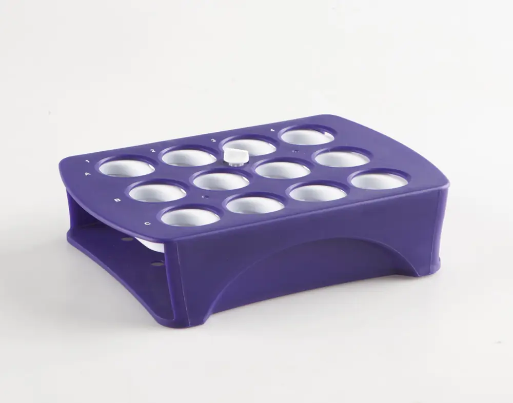 Genesee Scientific 93-232 Universal Tube Rack, Purple/White, 1 Rack/Unit Primary Image