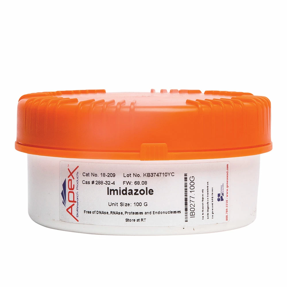 Apex Bioresearch Products 18-209 Imidazole, Molecular/Proteomic Grade, 100g/Unit primary image