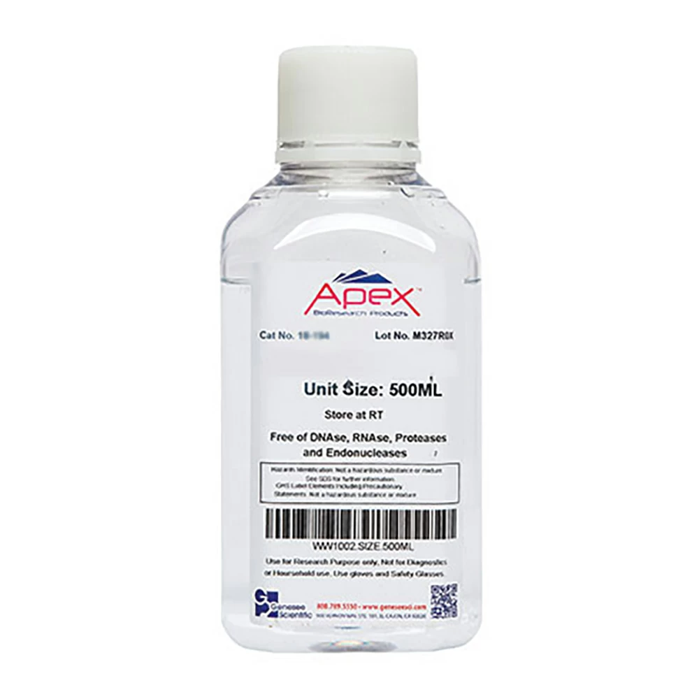 Apex Bioresearch Products 18-181 TE Buffer (Tris-EDTA), 50X, pH 7.4, 500ml/Unit primary image