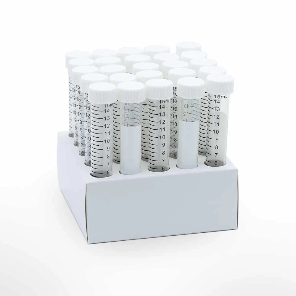 GenClone 21-101, 15ml Conical Centrifuge Tubes, Polypropylene Racked, Sterile, 20 Racks of 25 Tubes, 500/Unit tertiary image